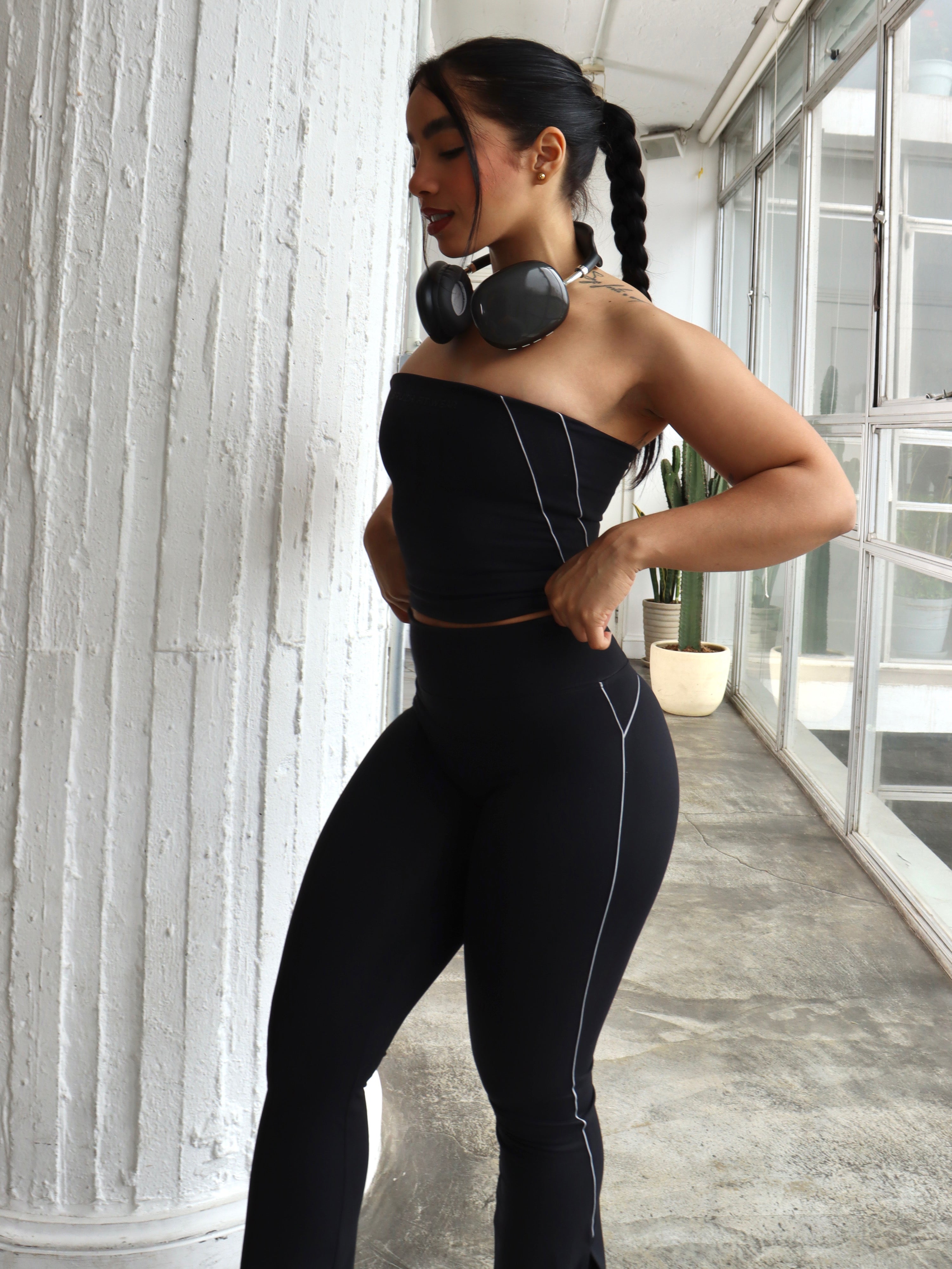 Black strapple top