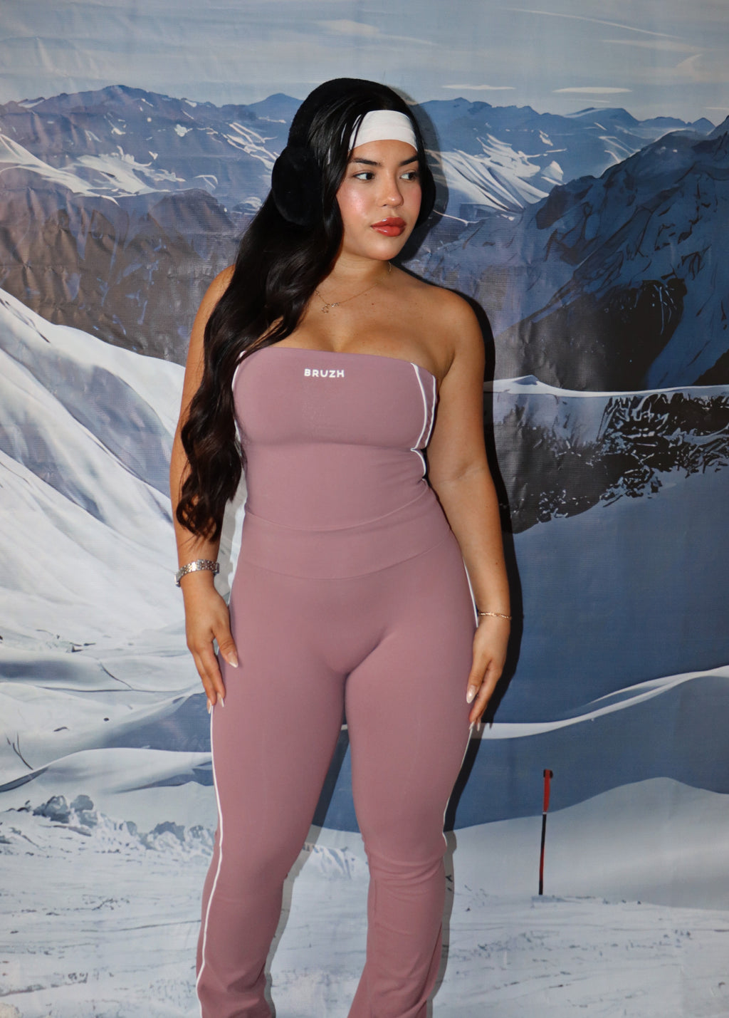 marrón Rosy strapple top