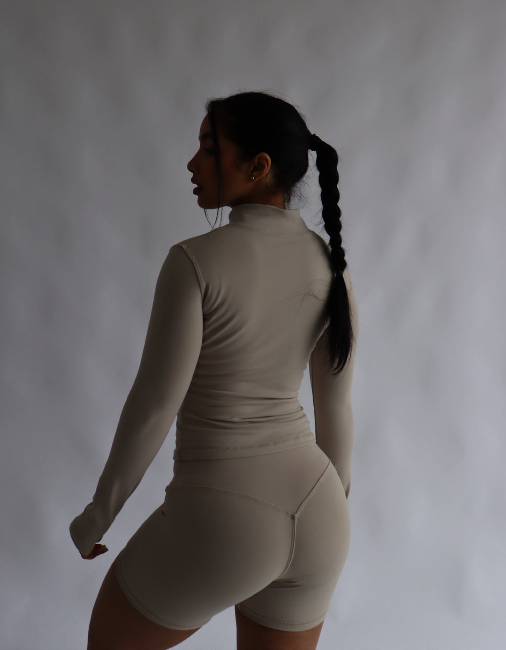 Soft beige clasic jacket