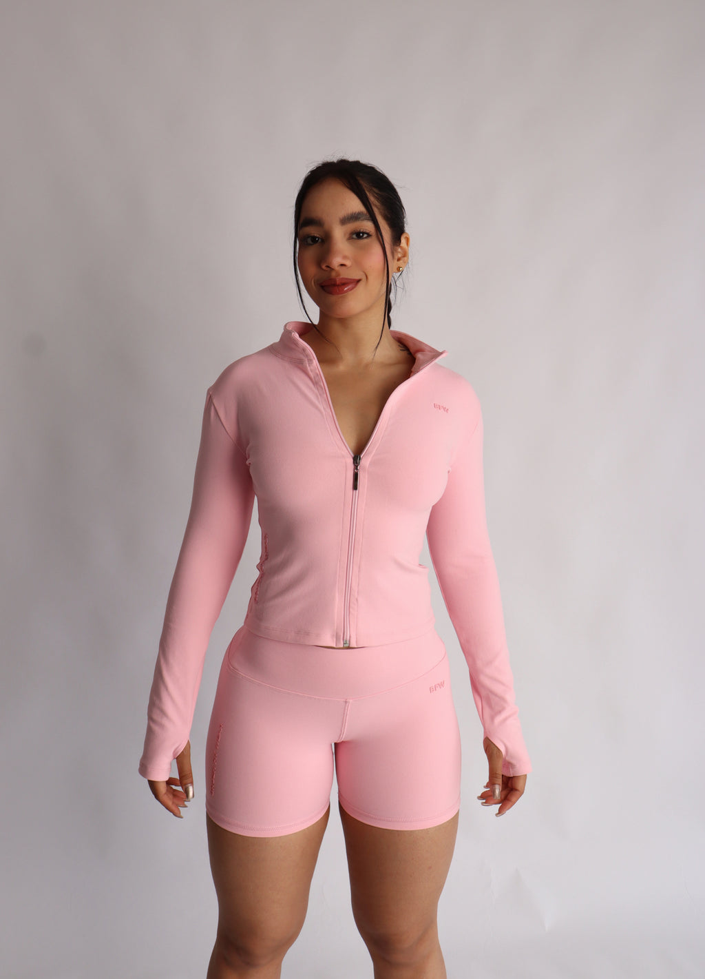 Soft pink clasic jacket