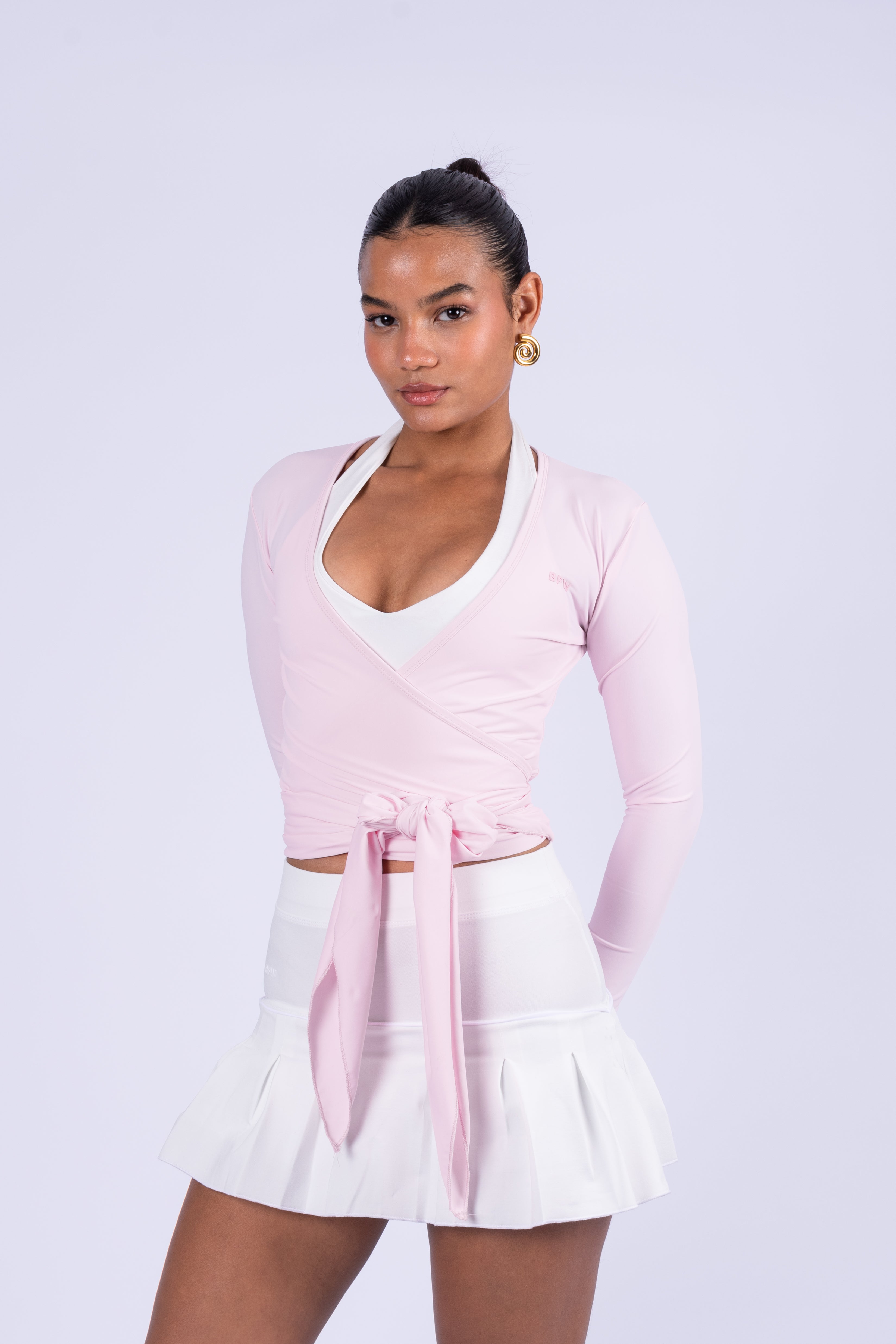 WRAP PINK TOP