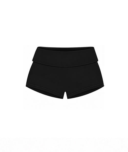 Black short fold over
