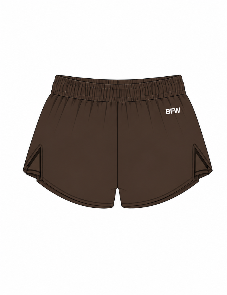 Run shorts chocolate