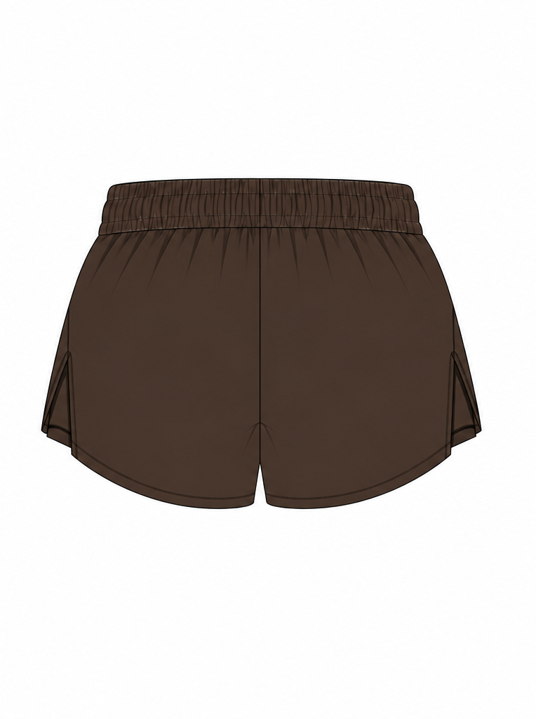 Run shorts chocolate