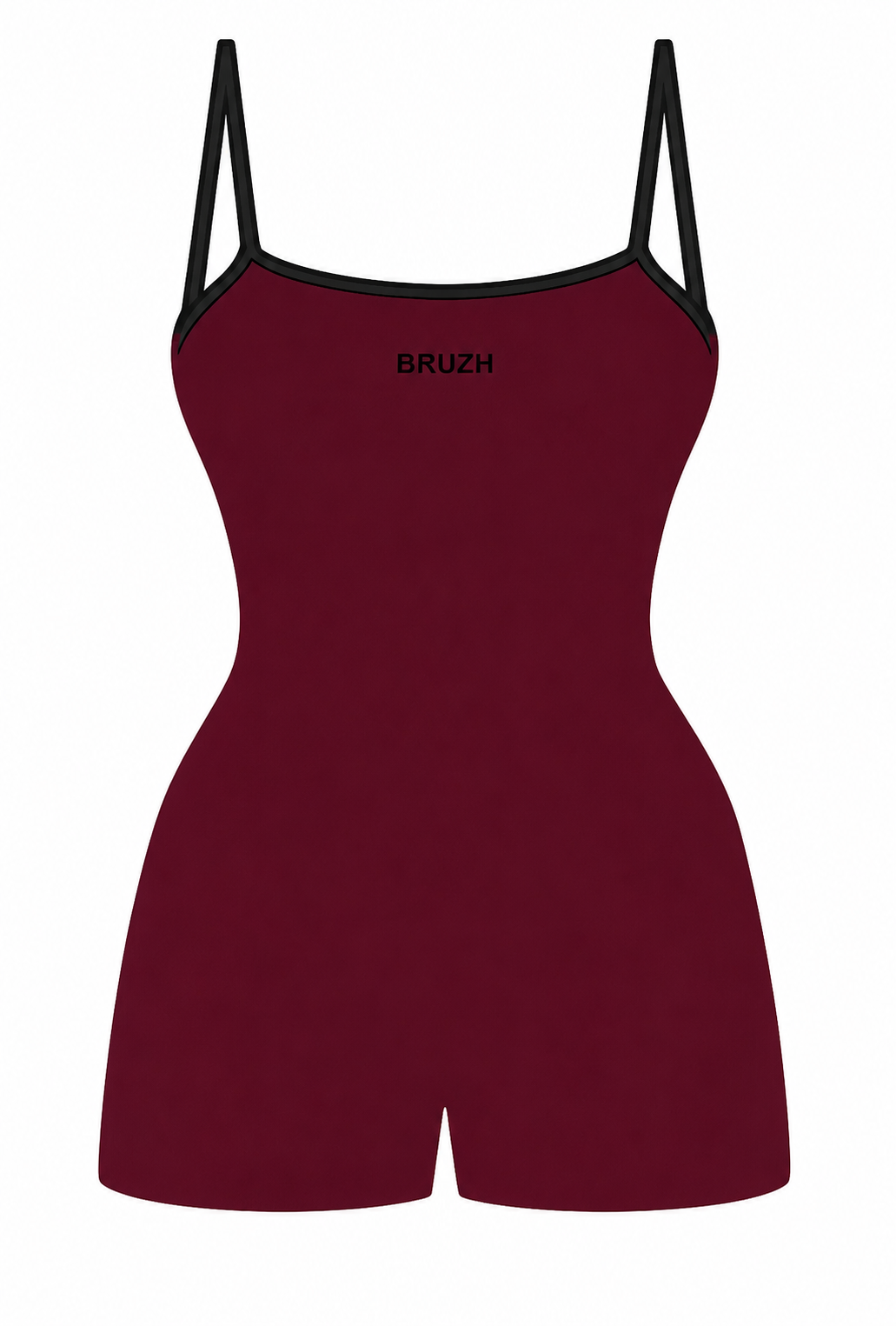 Jumpsuit Borgoña + black