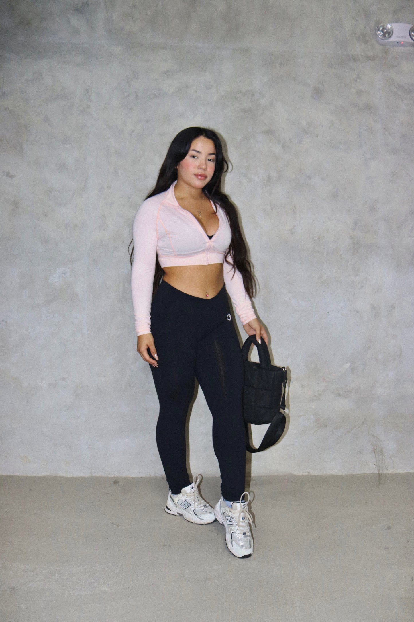 CROPPED GYM JACKET BABY PINK