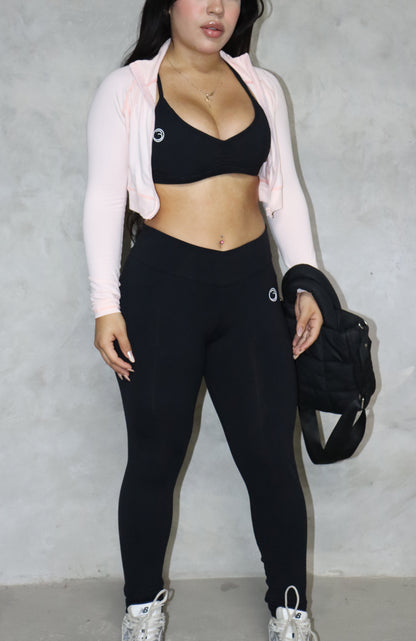 CROPPED GYM JACKET BABY PINK