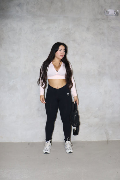 CROPPED GYM JACKET BABY PINK